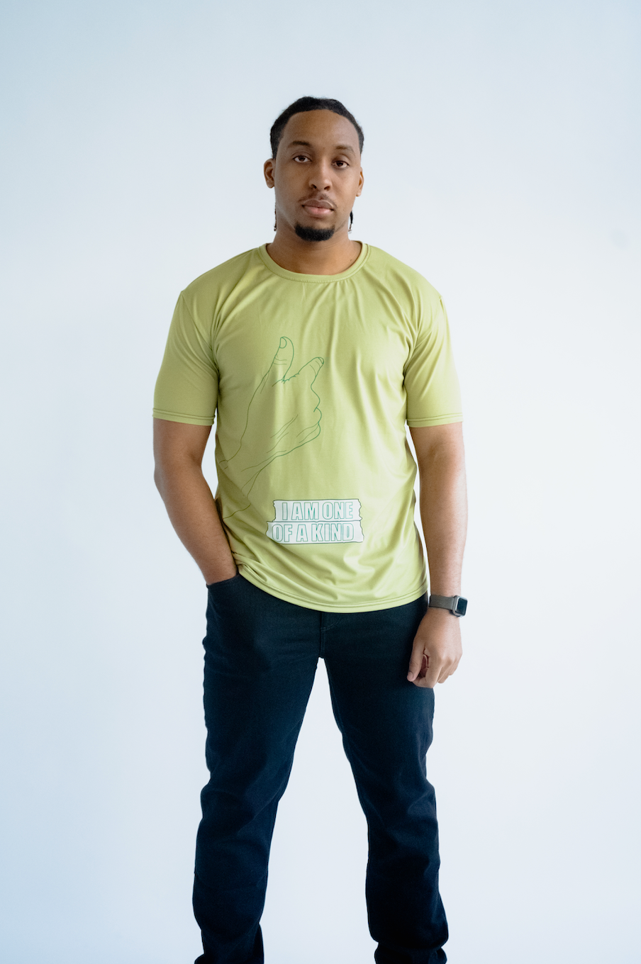 Men’s ‘I AM ONE OF A KIND’ T-Shirt - Olive Green