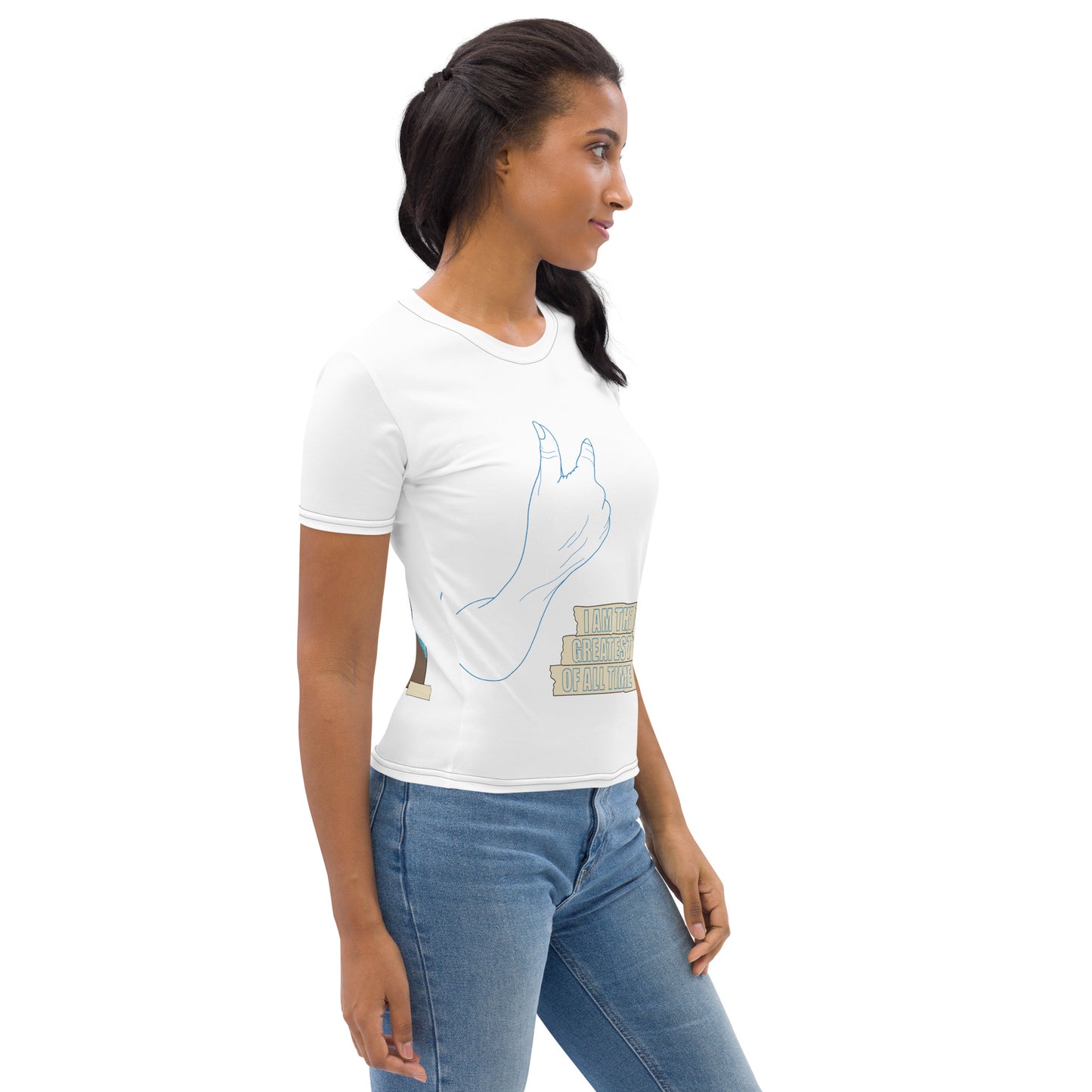 Women’s ‘I AM THE GREATEST OF ALL TIME’ T-Shirt - White